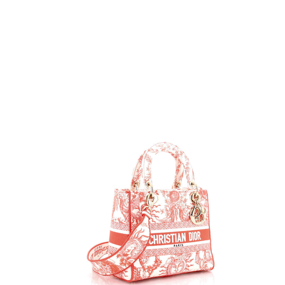 Christian Dior Medium Lady D-Lite Bag Embroidered Canvas - Picture 2 of 5